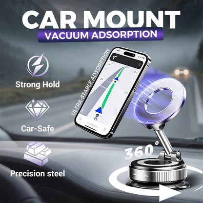 🔥Mehr kaufen mehr sparen🔄360° verstellbarer magnetischer Vakuum-Telefonhalter📱1