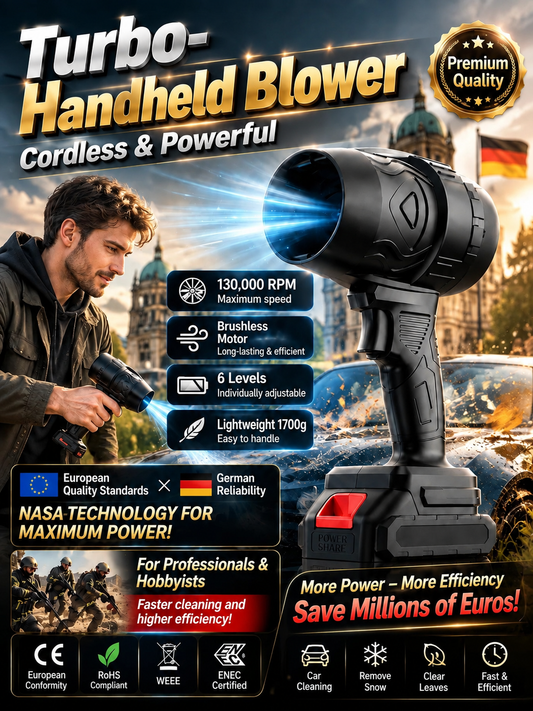 🔥Top-Angebot🔥 Handgeführter Turbo-Hochleistungsbläser ✈️Kostenloser Versand✈️