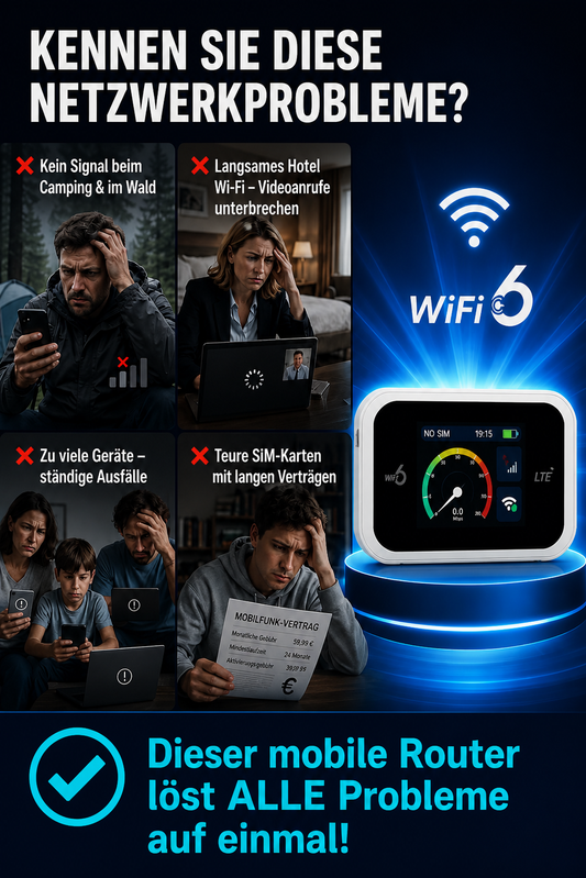 📶Mobiler Hotspot mit vollständiger WLAN-Abdeckung-Karte nicht enthalten