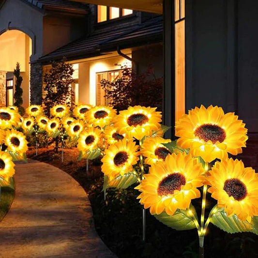 🔥 NUR KURZE ZEIT: -50% ⏳ Solar Sonnenblumen Lichter 🌻 75 cm – romantische Gartenbeleuchtung ganz ohne Strom 💡