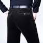 Dehnbare, gerade lange Cordhose für Herren