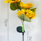 🔥 NUR KURZE ZEIT: -50% ⏳ Solar Sonnenblumen Lichter 🌻 75 cm – romantische Gartenbeleuchtung ganz ohne Strom 💡