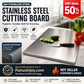 🔥50 % Rabatt🔥Must‑Have Cooking Tool！🥩🥦Safer, Cleaner & More Convenient!💥304 Stainless Steel Cutting Board
