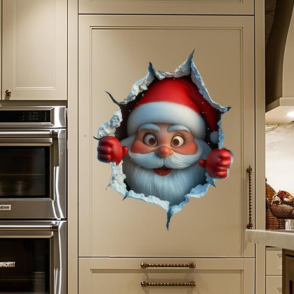 🎄❄️Early Christmas Sale 50% OFF!!🎅„Santa’s Surprise“ 3D-Wandtattoos