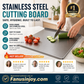 🔥50 % Rabatt🔥Must‑Have Cooking Tool！🥩🥦Safer, Cleaner & More Convenient!💥304 Stainless Steel Cutting Board