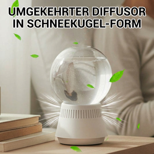 Umgekehrter Diffusor in Schneekugel-Form