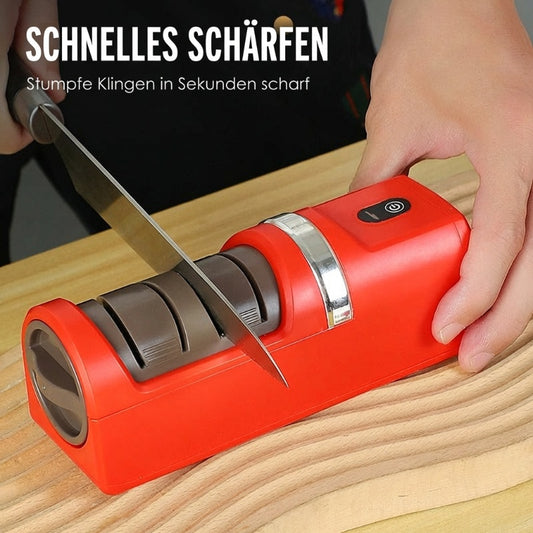 📢📢50 % Rabatt!! ⏰ Automatischer Küchenmesserschärfer – Schnell & Sicher, 3-Stufen-Schärfsystem & Kompaktes Design ✨