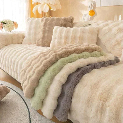 💖Begrenzte Zeit 50% Rabatt💖Sofaschoner aus verdicktem Kaninchenplüsch