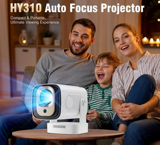 Auto Focus Projektor 330ANSI Google Assistant Native 1080P Android 11 Allwinner H713 WIFI6 BT5.4 180° Flexible Auto Keystone Correction Tragbare Heimkinematte