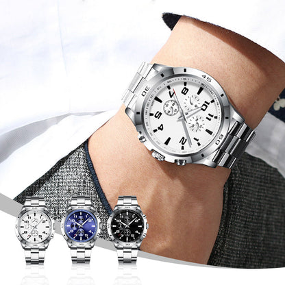 Wasserdichte Quarzuhr mit Leuchtmasse