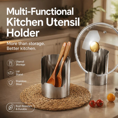 🔥50 % RABATT🍳 Multifunktionaler Küchenutensilien-Organizer | Hochwertiger Edelstahl für hohe Stabilität · Platzsparendes vertikales Design · Leicht zu reinigen und ölbeständig