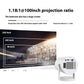 Auto Focus Projektor 330ANSI Google Assistant Native 1080P Android 11 Allwinner H713 WIFI6 BT5.4 180° Flexible Auto Keystone Correction Tragbare Heimkinematte
