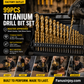 🔥Nur für kurze Zeit: 50 % Rabatt!🔧 Hocheffizientes Werkzeug, das von erfahrenen Handwerkern geschätzt wird! Direkt vom Hersteller: 99-teiliges Set titanbeschichteter Bohrer.