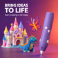 Einfach, überall! 🎨Fördert die Fantasie und Kreativität von Kindern🔮👩‍🎨Niedertemperatur-Kabelloser 3D-Druckstift für Kinder