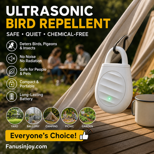 🔥 Zeitlich begrenztes Angebot: 3 kaufen, 2 gratis erhalten! 🐦 Keine Probleme mehr mit Vögeln, Wildtieren und Heuschrecken! Tragbarer Ultraschall-Vogelabwehr-Schlüsselanhänger