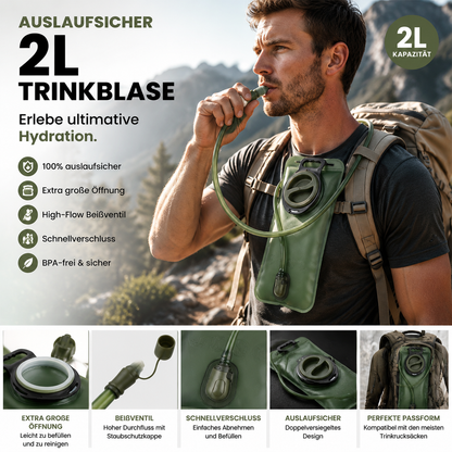 🔥 Heute -50 %! 💦 2L Trinkblase mit Schnellverschluss