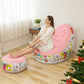 [Thoughtful Gift] Thickened aufblasbaren Sitzsack Stuhl für Erwachsene mit Fußhocker