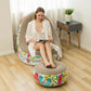 [Thoughtful Gift] Thickened aufblasbaren Sitzsack Stuhl für Erwachsene mit Fußhocker