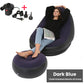 [Thoughtful Gift] Thickened aufblasbaren Sitzsack Stuhl für Erwachsene mit Fußhocker