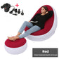 [Thoughtful Gift] Thickened aufblasbaren Sitzsack Stuhl für Erwachsene mit Fußhocker
