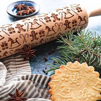 Sonderangebot: 50 % Rabatt🎅✨Weihnachts-Nudelholz🍪