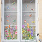 Bunter Blumenstrauß-Fensteraufkleber🖼️(frei zuschneidbar)