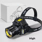 Wasserdichte,wiederaufladbare Outdoor-Stirnlampe mit Stirnband