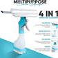 🌟🧽 4-in-1 Glasreiniger – Kombiniert Wischer, Schaber, Bürste und Sprühflasche 💦🪟✨🧼