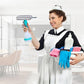 🌟🧽 4-in-1 Glasreiniger – Kombiniert Wischer, Schaber, Bürste und Sprühflasche 💦🪟✨🧼