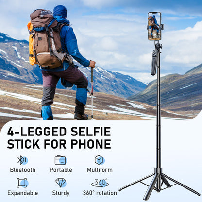 4-beiniger Selfie-Stick für Smartphones