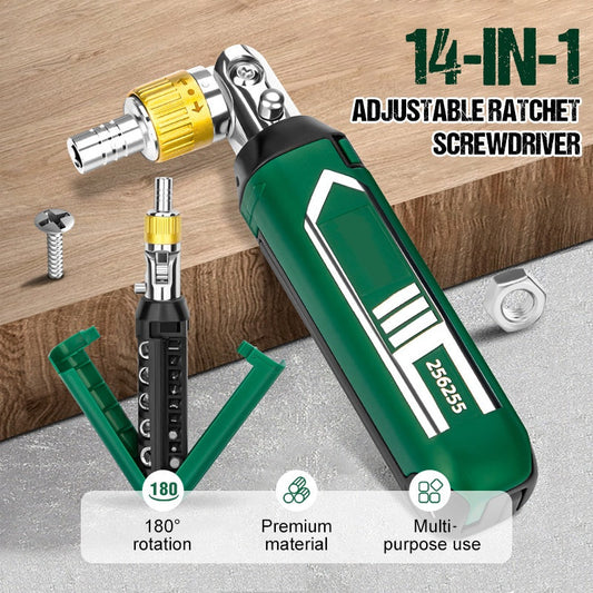 🔥14-in-1 verstellbarer Ratschenschraubendreher🛠️