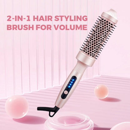 💇‍♀️🔥 32mm Ionen-Heizbürste – Locken & Volumen in 5min, glättet & stylt ohne Schä