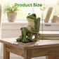 Solarbetriebenes schaukelndes Frosch-Stuhl-Ornament