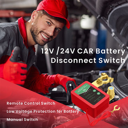 🎉Festliche Vorratssale🚗🔋12V/24V Remote Control Car Battery Disconnect Switch