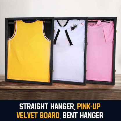 🔥Letzter Tag: 50% Rabatt! ⏰🖼️👕Holz-Ausstellungsrahmen für Jersey mit magnetischer Tür