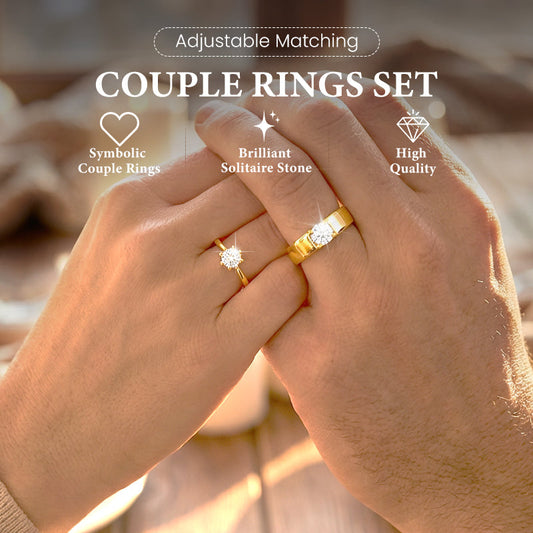 Einstellbares Paar-Ring-Set