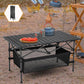 🌄Neuheit 50% RABATT!🏕️ Tragbarer Campingtisch – Klappbar, Kohlenstoffstahl, Schnellaufbau🪑