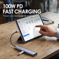 ⏳Nur für kurze Zeit: 52 % Rabatt⏰ Tragbarer 5-in-1 USB-C-Hub mit 4K-HDMI-Ausgang 📱➡️📺