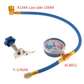 🔧 50% RABATT JETZT! ❄️ R134a-Klimafüllschlauch mit Manometer – auslaufsicher, gut ablesbar & kompatibel mit Autos, Lastwagen oder Haushaltsklimaanlagen – sicheres DIY-Nachfüllen 🚗