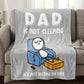 Weiche Plüschdecke für Papa