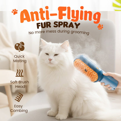🔥50 % Rabatt – Blitzangebot🚀Wiederaufladbarer Sprüh-Massagekamm für Haustiere🐱🐶