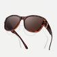 Damen-Sonnenbrille mit großem Rahmen, zum Überziehen