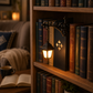 Miniatur-Retro-Straßenlaterne als Buchstützen-Lampe