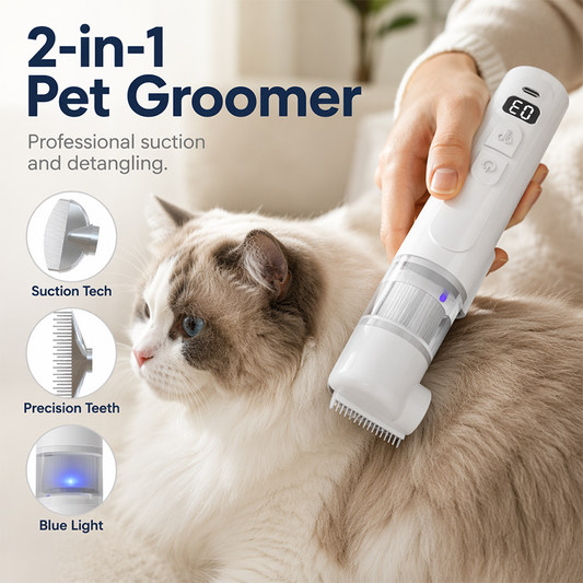 🐶🐱 Elektrischer Fellpflege-Kamm – 2-in-1, USB-C, sanft – loses Fell & Verfilzungen entfernt! ✨