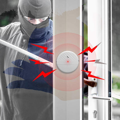 Drahtloser Vibrationssensor-Alarm für Türen und Fenster