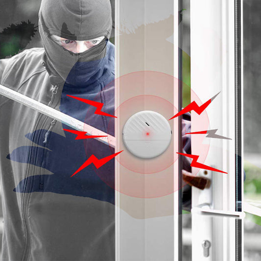 Drahtloser Vibrationssensor-Alarm für Türen und Fenster
