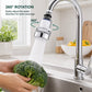 3-Gang-Wasserhahnfilter mit Spritzschutz und Universalgelenk
