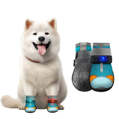 ⏳ Nur für kurze Zeit: 50 % Rabatt ⏰ Atmungsaktive Hundeschuhe aus Mesh mit leuchtendem Design 🐶👟