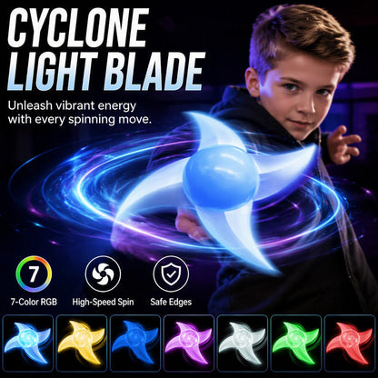 🌀 Leuchtender Shuriken-Prop – LED-Spirale mit Rotationseffekt ✅