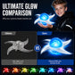 🌀 Leuchtender Shuriken-Prop – LED-Spirale mit Rotationseffekt ✅